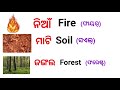 Basic ଓଡ଼ିଆ English word meaning ||  spoken English daily use Easy word....
