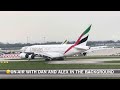 Emirates A380 Taxing Off the Runway at LHR