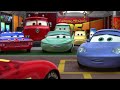 Looking for Disney Pixar Cars: Lightning McQueen, Sally, Mater, Doc Hudson, Finn McMissle, Francesco