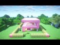 Minecraft: How to Build a Survival Pink House | Minecraft TUTORIAL