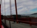 Driving across the Golden Gate Bridge