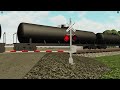 NS 9828 Leads Oil Tanker Train /w NS on CSX East | Railroad Crossing