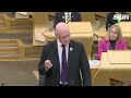 Unhappy Patrick Harvie scathing attack on Kate Forbes at First Minister's Questions