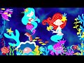 Sensory Videos For Babies Summer: Mermaids Animation - Visual Stimulation  - Calming Undersea Fish