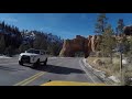 A winter day at Bryce Canyon and Utah Scenic byway  HD 4K