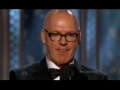 Michael Keaton at the Golden Globes 2015