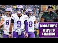 JJ McCarthy's Step-by-Step Pathway to Starting for the Minnesota Vikings as a Rookie