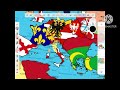Flag map of Europe 1550