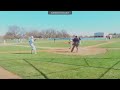 Base hit to left field (varsity game)