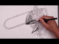 How To Draw Chainsaw Man | Sketch Tutorial