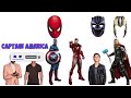 AVENGERS: Captain America, Iron Man, Spider Man, Thor, Black Panther, Thanos | Match Characters