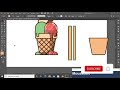 Adobe Illustrator CC Tutorial _ Ice-Cream illustration Design
