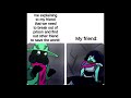 i put A CYBER'S WORLD over cursed deltarune images (no snowgrave spoilers)