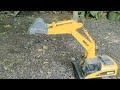 RC EXCAVATOR, truk pick up,uji kekuatan membawa muatan batu kerikil