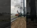 Pile driving by diesel hammer | driving pile