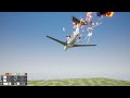 EMERGENCY LANDING EXPLOSION TAIL OF THE PLANE - Airplane Crash in BRICK RIGS