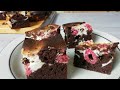 Chocolate Cheesecake Brownies with raspberries - Homemade Cheesecake Brownies