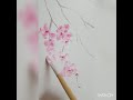 Painting cherry blossoms