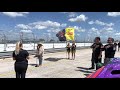 Mercedes Nodarse performs the National Anthem at Sebring for the Fanatec GT World Challenge America