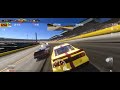 Trying out the game called Stock car racing(realistic game)