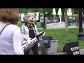Boston, MA Street Performer Keytar Bear covers Stevie Wonder | Shot by Cry Medusa