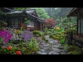 Cozy Rain In Japanese Zen Garden Will Help You Reduces Stress & Sleep Deeply 😪 Rain Sound For Sleep