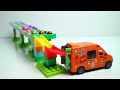 Satisfying Video | ASMR Lego Marble Run Car Burger