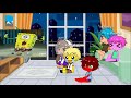 Spongebob reacting to tik toks with friends