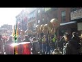 Snake puppet and lion dances at the Chinatown, NYC new year celebrations.