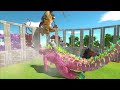 Growing Rainbow GODZILLA VS Tiger King Kong VS Fire Biollante - Godzilla Size Comparison - ARBS