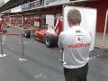 Mclaren guy playing with Ferrari mechanics