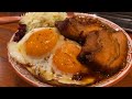 Beautiful Mother and Daughter Duo Create a Giant Pork and Egg Rice Bowl!