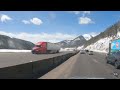 Scenic drive through the tunnels on Interstate 70, Colorado