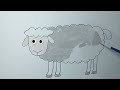 Paint and draw sheep easily | Learn to draw