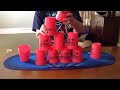 Cup stacking fail and rage