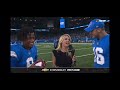 Jameson Williams & Jared Goff NBC Postgame Interview | Rams vs Lions NFL 2024