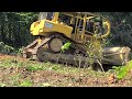 The Excellent Operator Skills Caterpillar D6R XL Bulldozer Clean and Widening Plantation Full Video