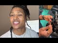😱How to use the crochet hook on dreads/ video official