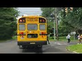 Are school buses allowed to do a stop in an intersection?