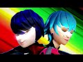 [Miraculous Ladybug REPLACED] Luka x Cat | Kagami x Ladybug (transformation) +DUET