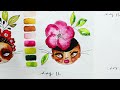 🎉🎉 BOTANICAL Watercolour Month Day 10 | Step by Step Tutorial JUL 2024