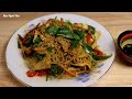 Bún Gạo Xào Singapore Chay - Chia sẻ bí quyết xào bún gạo không dính chảo 素食星洲炒米。