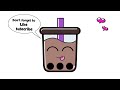 How to draw a cute drink milk coffee step by step