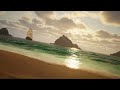 Walk On A Beach Ambient ASMR Unreal Engine Visual - 13Min 4K