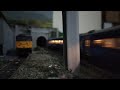 trains passing past Pentland Junction traction depot