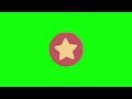 Free Star Icon Animation HD Green Screen