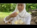 MASAK DALAM KEBUN | KUTIP DURIAN TERUS BUAT PULUT DURIAN ,Berlemak sedapnye..