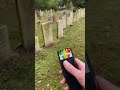 Creepy paranormal activity in an old graveyard