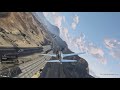 Grand Theft Auto V inverted overpass through