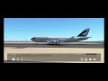 #swiss001landing 747-400 butter landing at KSFO (Infinite flight)